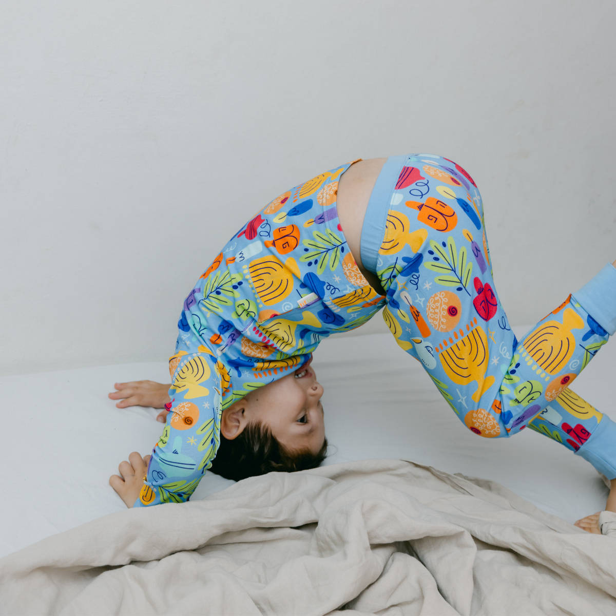 Long Kids PJ Set | Chanukah Fun
