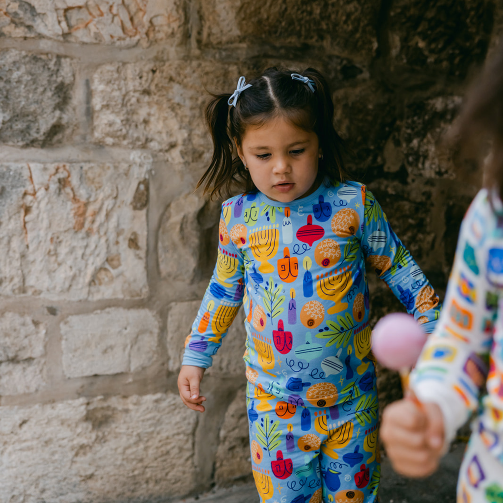 סט פיג'מה ארוכה | חנוכה בכיף