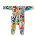 TifTaf Soft Cotton & Bamboo Baby Onesie Romper Pajama Veggie Mix Print